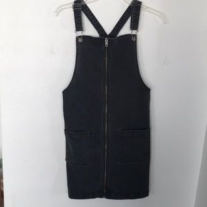 ART CLASS JUMPER SKIRT GIRLS SIZE 18 BLACK JEAN MATERIAL